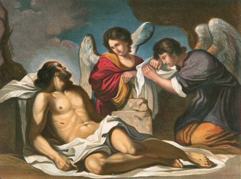 Kristus begravet af Giovanni Francesco Barbieri