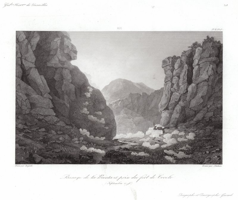 Krydsning af Brenta af Giuseppe Pietro Bagetti