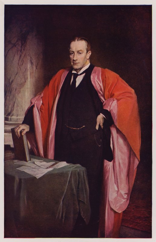 Stanley Baldwin, britisk politiker og premierminister (farvelitografi) af Glyn Warren Philpot