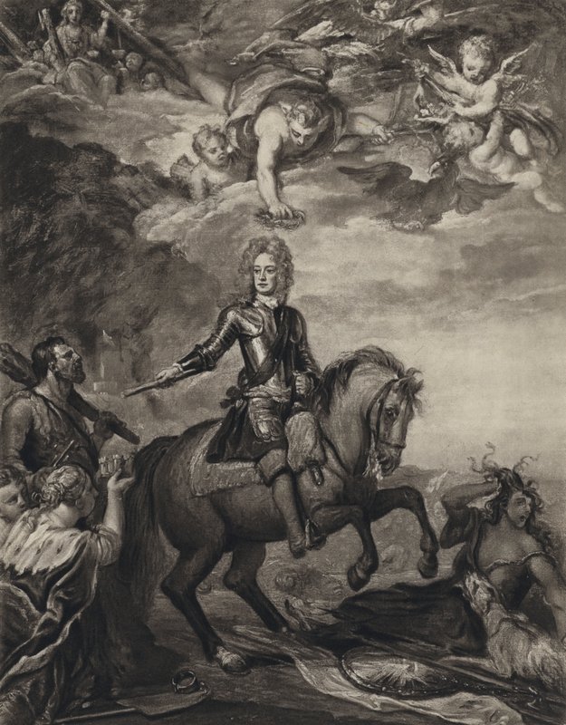 John Churchill, hertug af Marlborough (litho) af Godfrey (after) Kneller