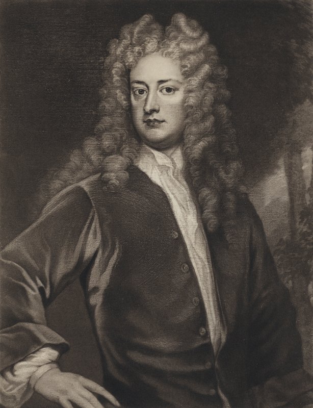 Joseph Addison (litho) af Godfrey (after) Kneller