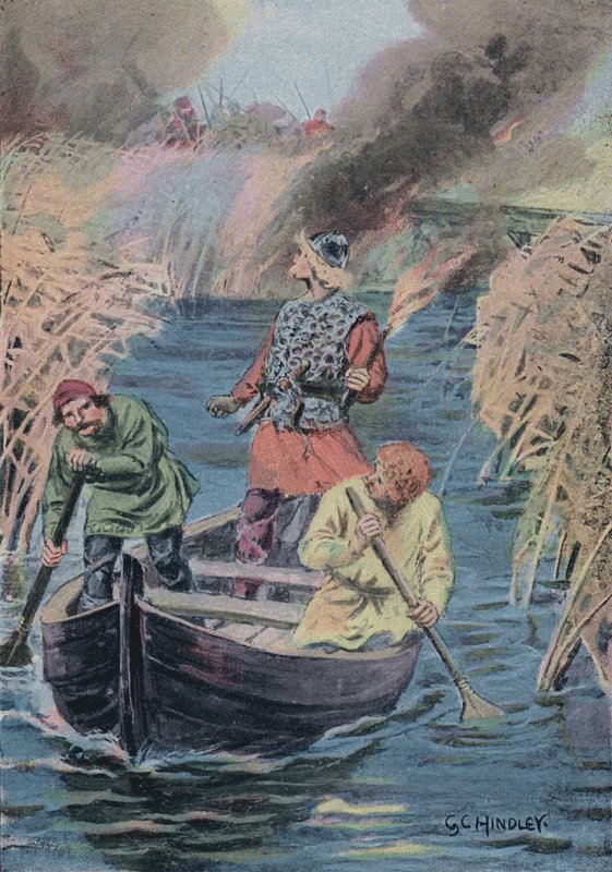 Herover sætter Wake ild til siv af Godfrey C. Hindley