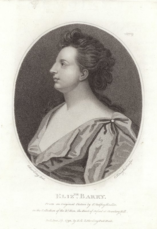Elizabeth Barry af Godfrey Kneller