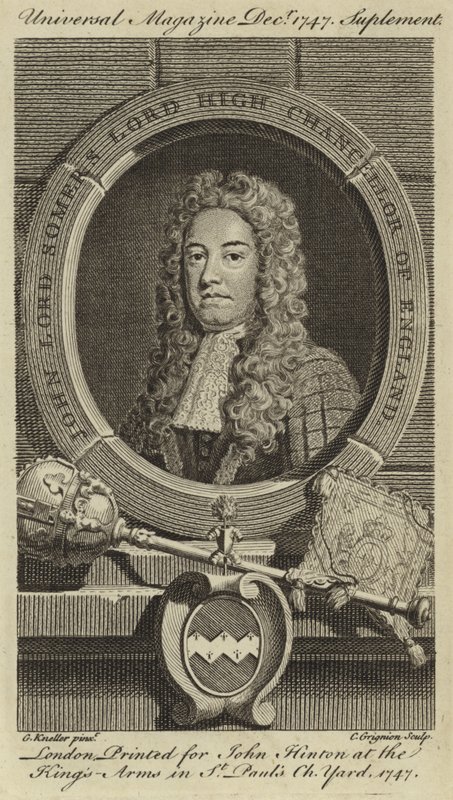 John Lord Somers, Lord High Chancellor of England af Godfrey Kneller