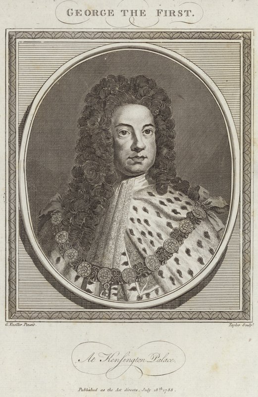 Kong George I af Storbritannien og Irland af Godfrey Kneller