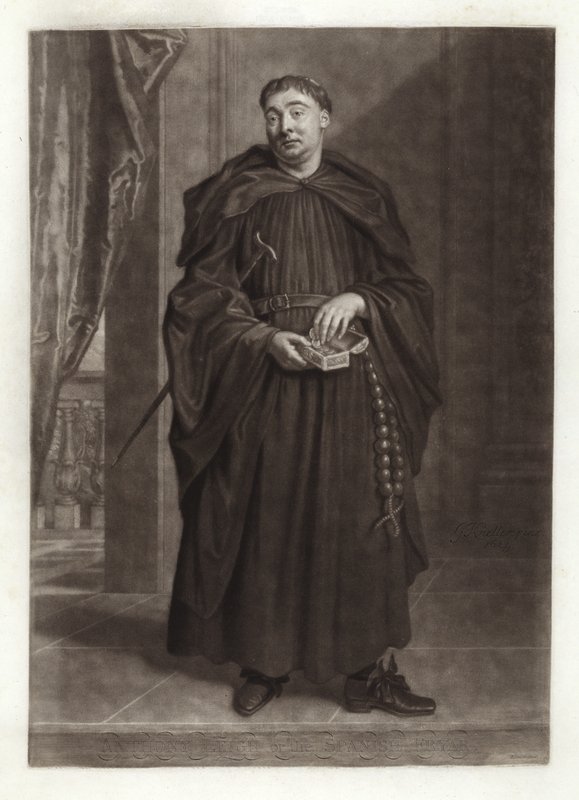 Portræt af Anthony Leigh som Fader Dominic i The Spanish Friar af Godfrey Kneller
