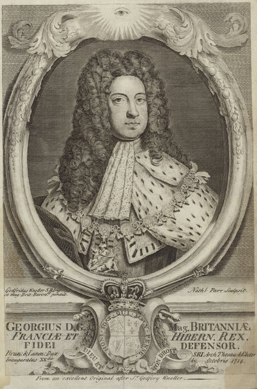 Portræt af George I af Storbritannien af Irland af Godfrey Kneller