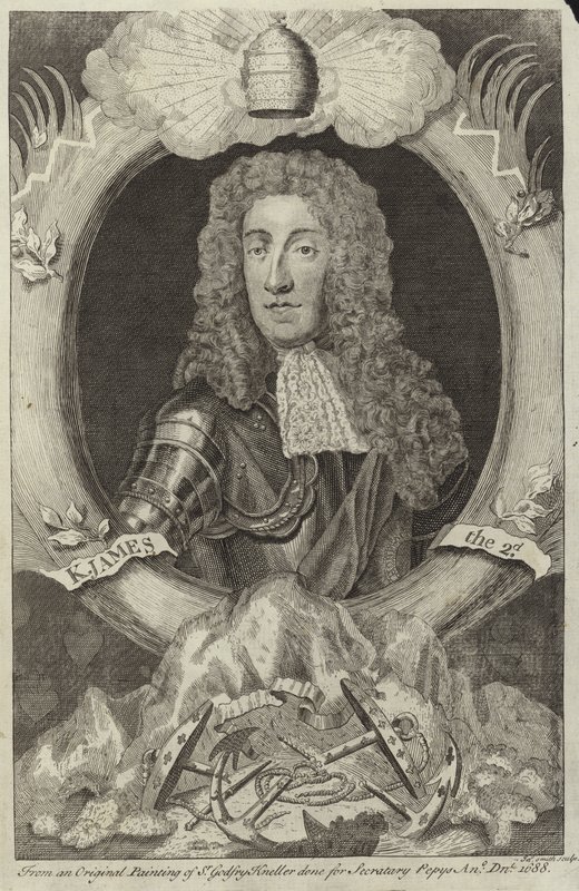 Portræt af James II af England og Irland af Godfrey Kneller