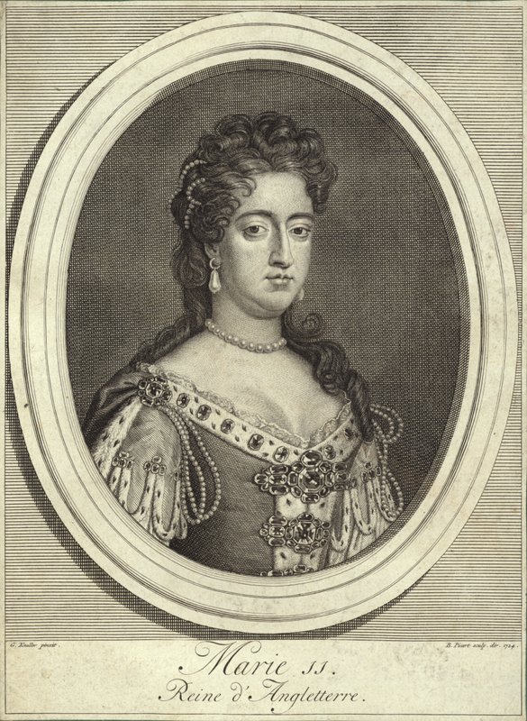 Portræt af dronning Mary II af England, Skotland og Irland af Godfrey Kneller