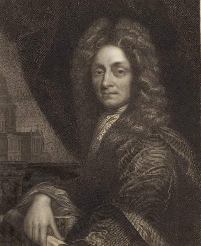 Sir Christopher Wren af Godfrey Kneller