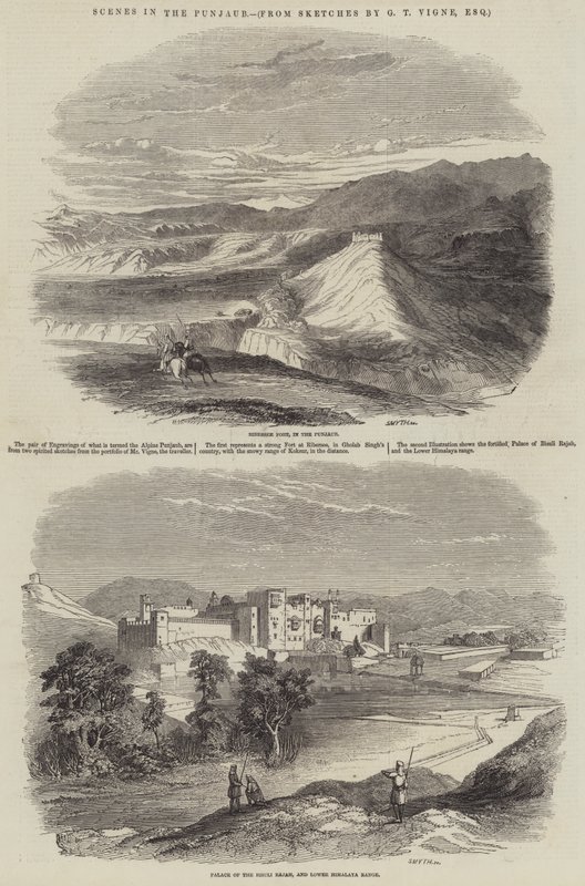 Scener i Punjaub af Godfrey Thomas Vigne