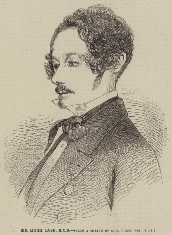Sir Hugh Rose, KCB af Godfrey Thomas Vigne