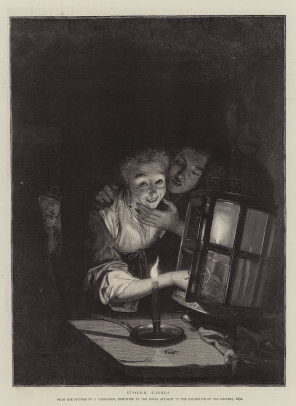 Stjålne kys af Godfried Schalcken