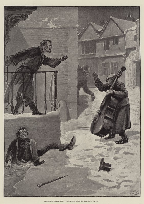 Julehilsner, alt kommer til ham, der venter af Gordon Frederick Browne