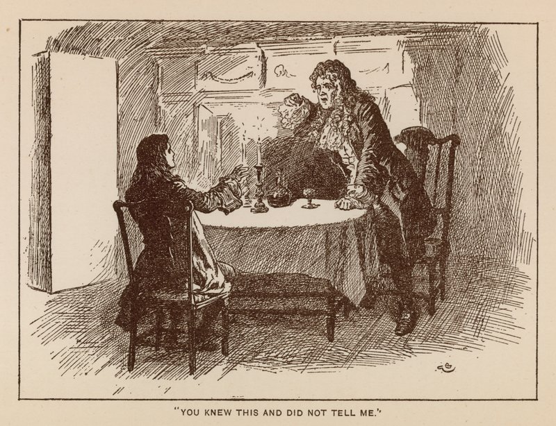 Illustration til Henry Esmonds historie af Thackeray (litho) af Gordon Frederick (after) Browne