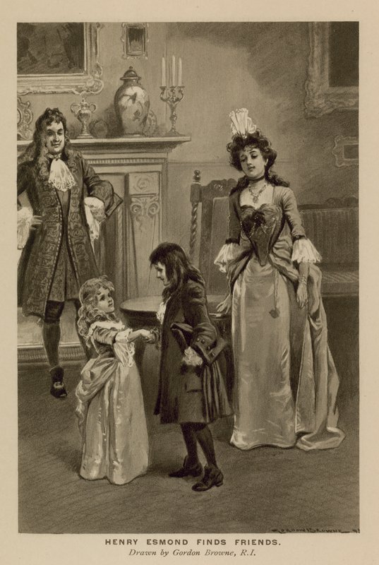 Illustration til Henry Esmonds historie af Thackeray (litho) af Gordon Frederick (after) Browne