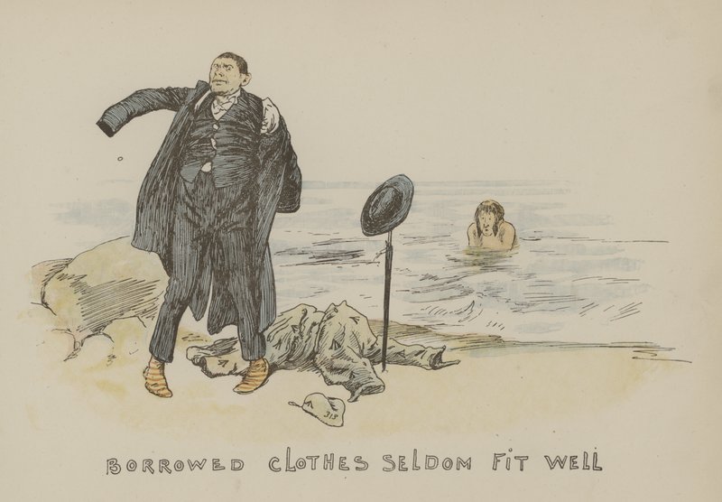 Lånt tøj passer sjældent godt af Gordon Frederick Browne