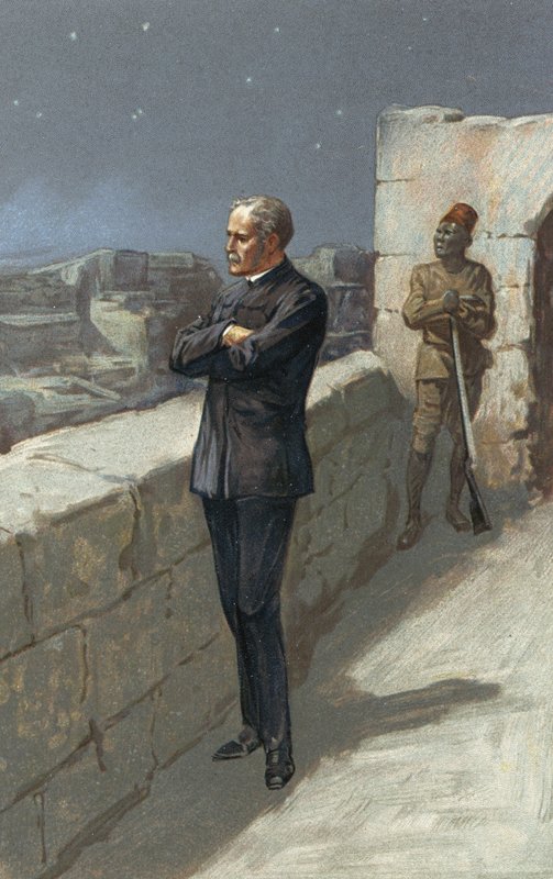 General Gordon i Khartoum, der venter på hjælpen, der aldrig kom af Gordon Frederick Browne