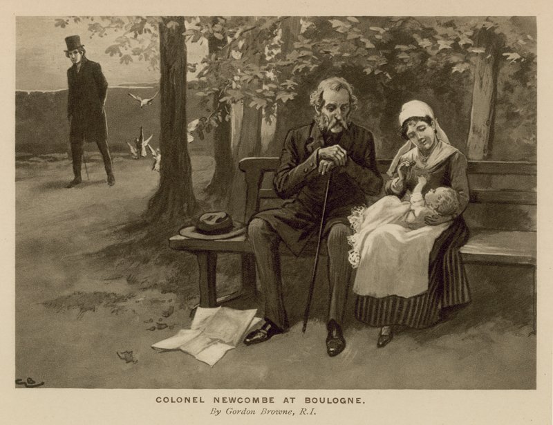 Illustration til The Newcomes af Thackeray af Gordon Frederick Browne