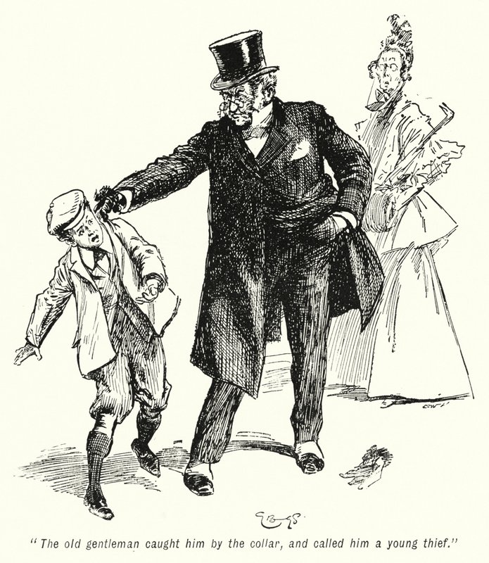 Illustration til The Story of the Treasure Seekers af E Nesbit (litho) af Gordon Frederick Browne