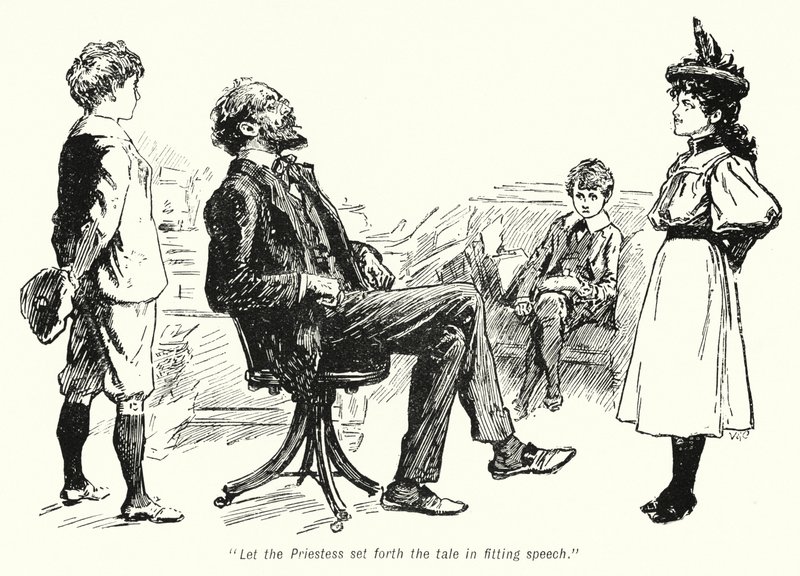 Illustration til The Story of the Treasure Seekers af E Nesbit (litho) af Gordon Frederick Browne