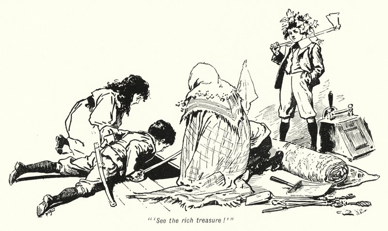 Illustration til The Story of the Treasure Seekers af E Nesbit (litho) af Gordon Frederick Browne