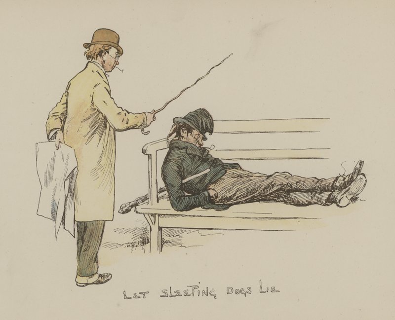 Lad sovende hunde ligge af Gordon Frederick Browne