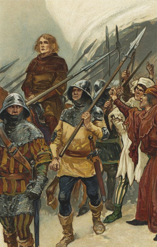 William Wallace bliver ført til Westminster Hall af Gordon Frederick Browne