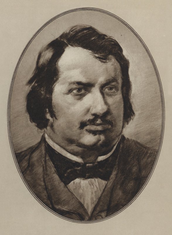 Honore De Balzac (litho) af Gordon Ross