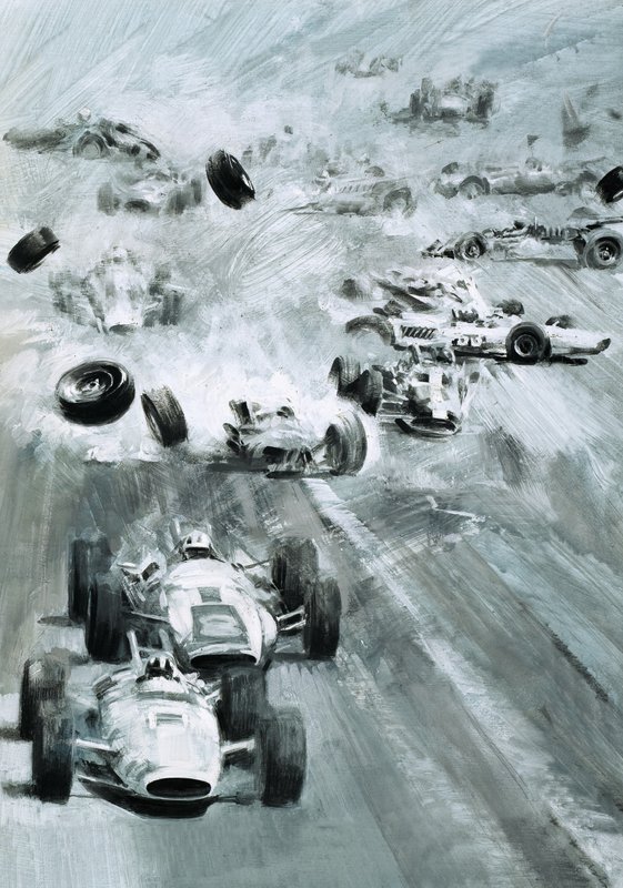 Biler, der kører galt ved Indianapolis 500 af Graham Coton