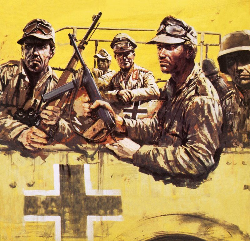 General Erwin Rommel med andre tyske soldater af Graham Coton