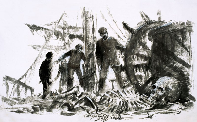 Marlborough forsvandt i 1890 og blev ikke fundet i næsten et kvart århundrede (gouache på papir) af Graham Coton