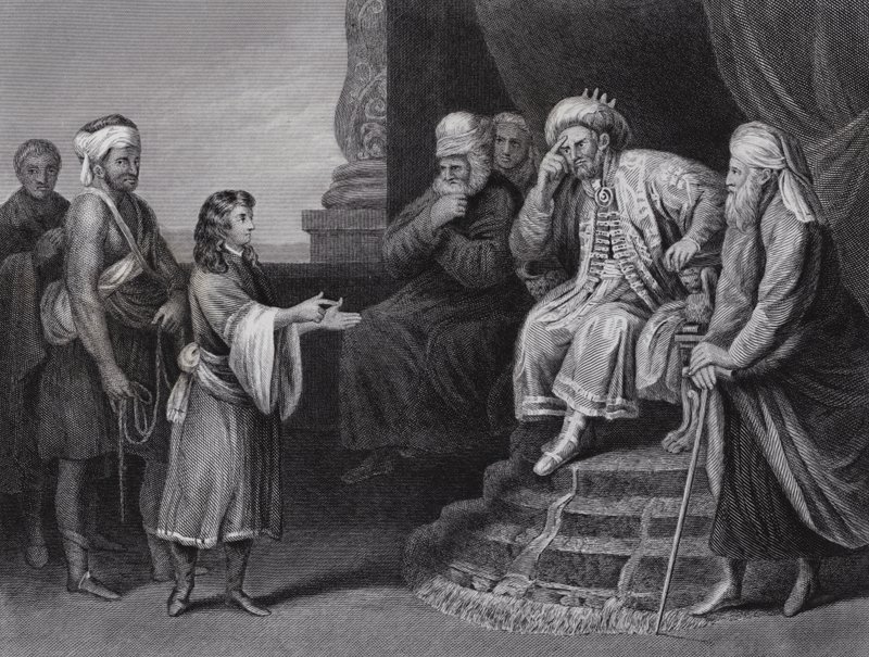 Joseph interpreting Pharoah