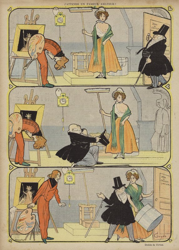 Illustration til Le Rire af Guillaume Le Barrois dOrgeval