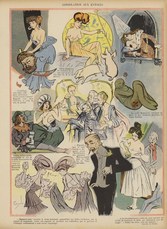 Illustration til Le Rire af Guillaume Le Barrois dOrgeval