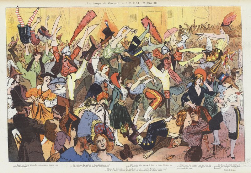 Illustration til Le Rire af Guillaume Le Barrois dOrgeval