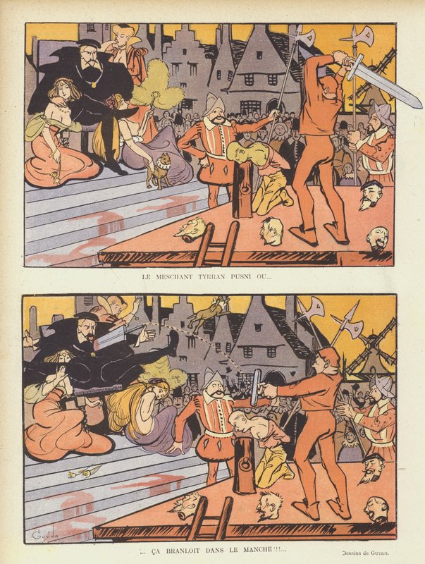 Illustration til Le Rire af Guillaume Le Barrois dOrgeval