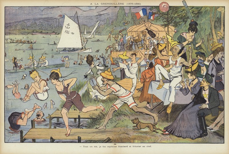 Illustration til Le Rire af Guillaume Le Barrois dOrgeval