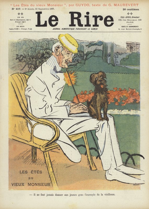 Illustration til Le Rire af Guillaume Le Barrois dOrgeval