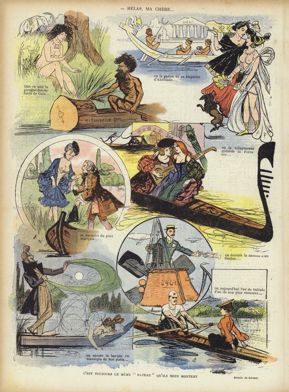 Illustration til Le Rire af Guillaume Le Barrois dOrgeval