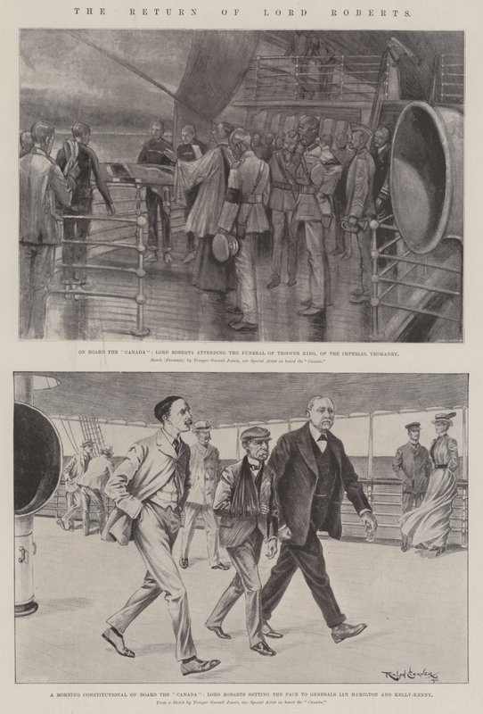 The Return of Lord Roberts litho af Gurnell Charles Jennis