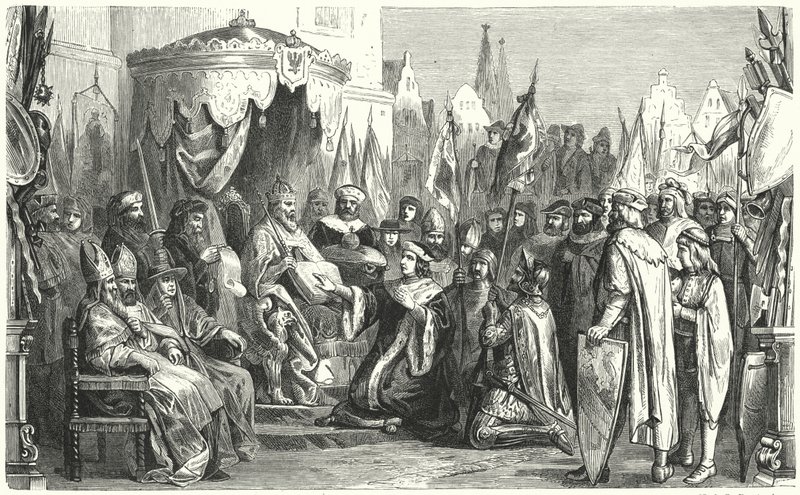 Investitur af Frederik I som markgreve af Brandenburg af Gustav Bartsch