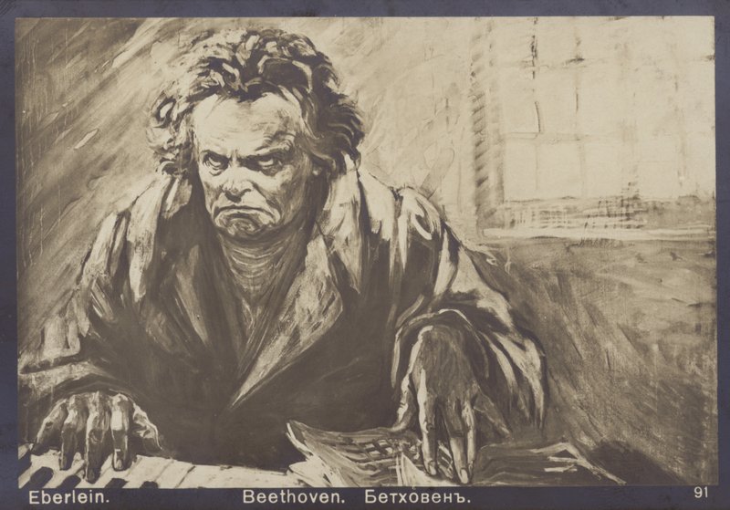 Ludwig van Beethoven, tysk komponist og pianist (1770-1827) af Gustav Heinrich Eberlein