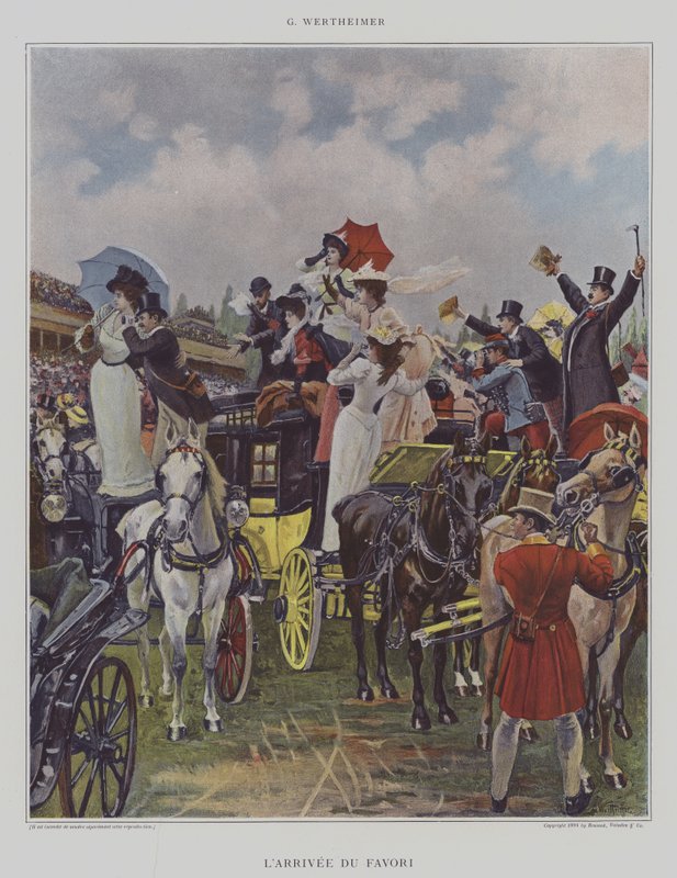 LArrivee du Favori (Favorittens ankomst) af Gustav Wertheimer