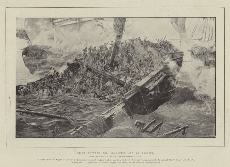 Kamp mellem Brunswick og Le Vengeur af Gustave Bourgain