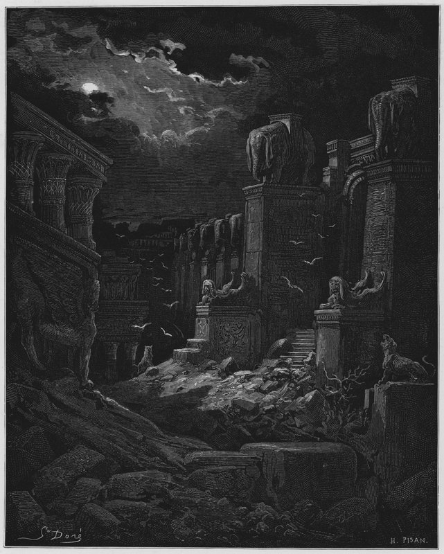Gustave Dore Bibelen: Babylon faldet af Gustave Dore