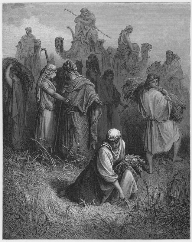 Gustave Dore Bibelen: Boaz og Ruth af Gustave Dore