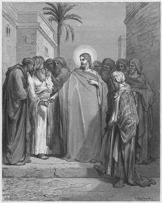 Gustave Dore Bibelen: Kristus og hyldestpengene af Gustave Dore