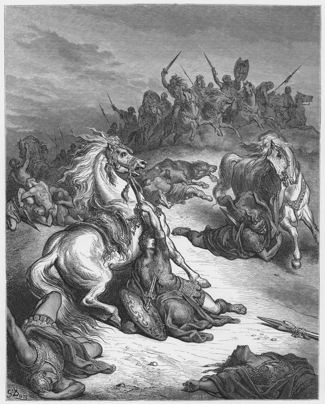 Gustave Dore Bibelen: Sauls død af Gustave Dore
