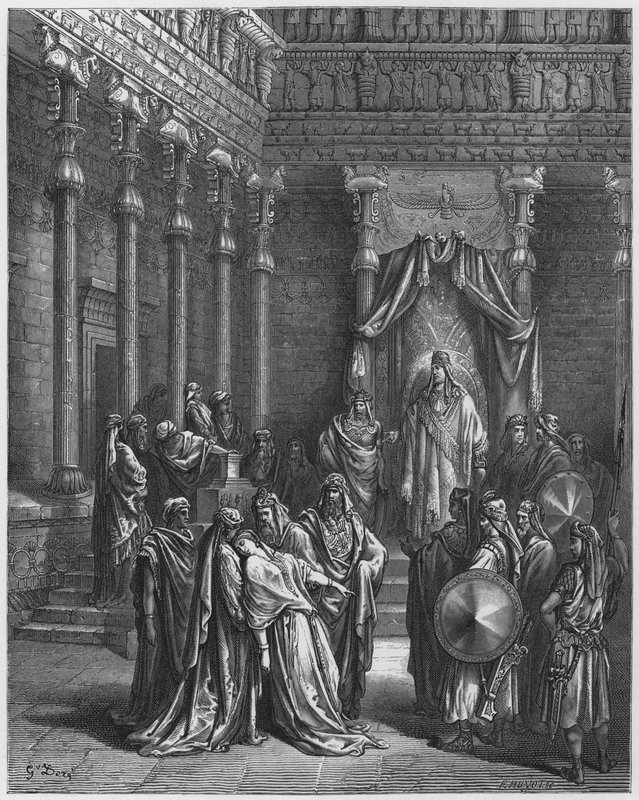 Gustave Dore Bibelen: Esther før kongen af Gustave Dore